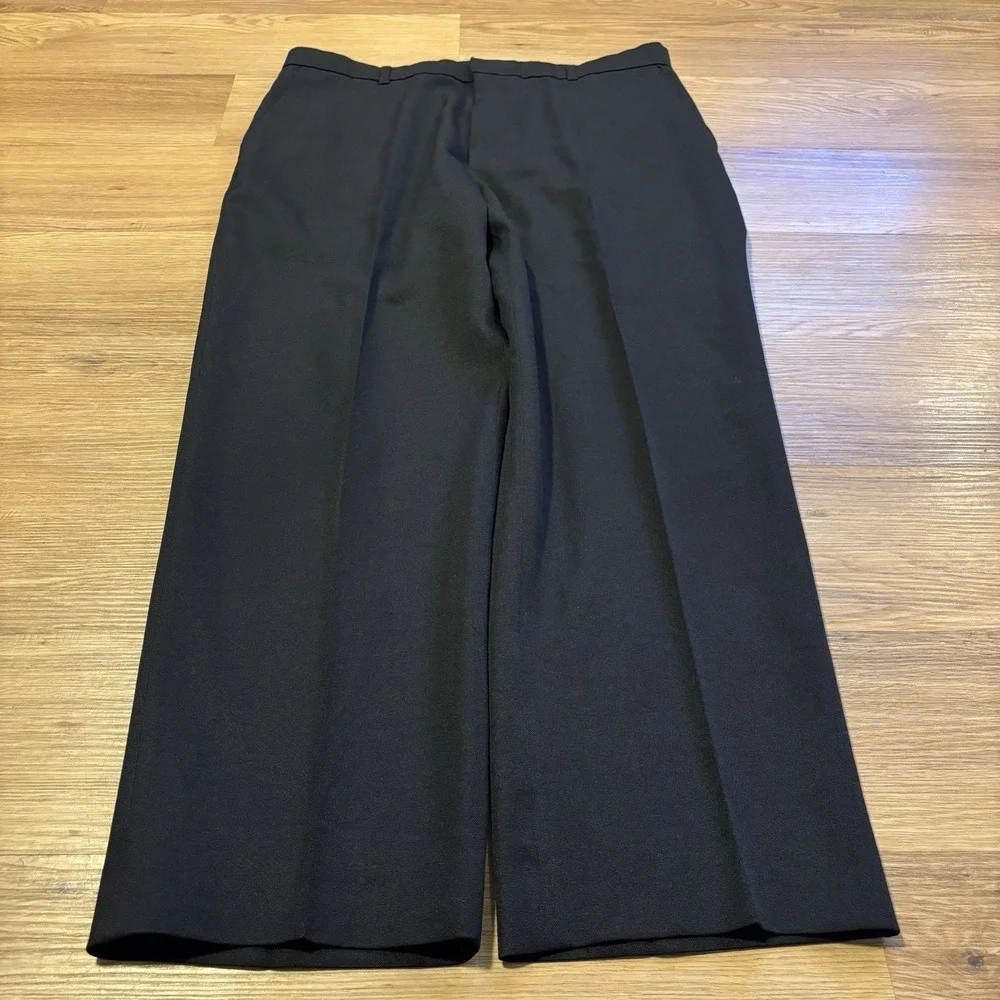 VTG Levis Action Slacks Mens 34x27 Dress Pants Black Straight 90s *Hemmed* EUC